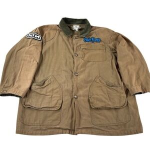 Vintage 90s‎ Pink Floyd NIN Nine Inch Nails Patch Jacket Live Brown XL-2XL RARE